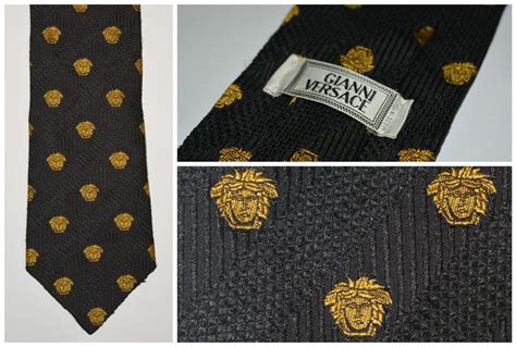 versace scarf mens black|gianni Versace tie.